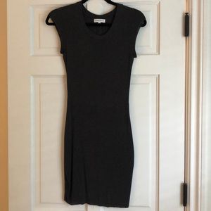 COMMUNITY Charcoal Grey Cap Sleeve Dress